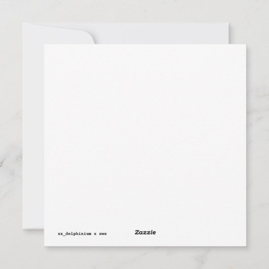 Lachende Schedel Kunst Feestdagenkaart (Achterkant)