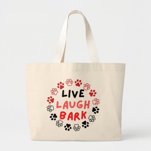 Lachende schors grote tote bag (Voorkant)