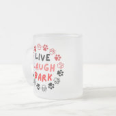 Lachende schors matglas koffiemok (Voorkant links)