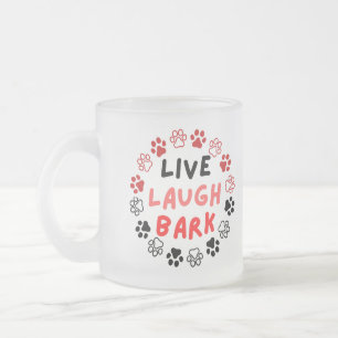 Lachende schors matglas koffiemok