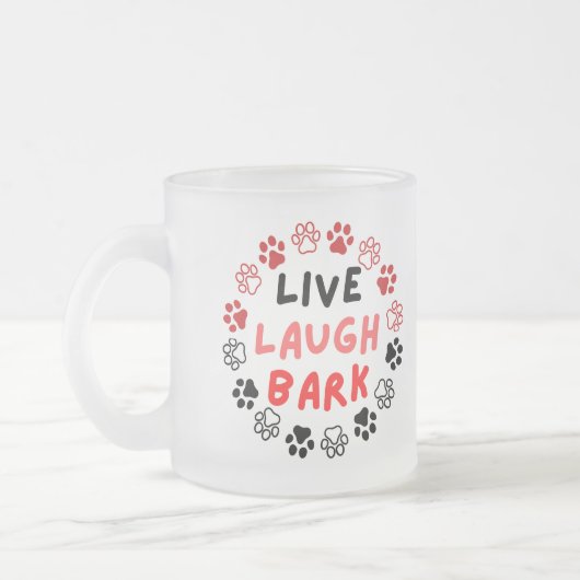 Lachende schors matglas koffiemok (Links)