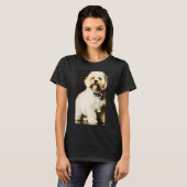 Lachende shaggy puppy t-shirt (Voorkant volledig)