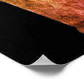 Lachende skelet op Tombstone Halloween Poster (Hoek)