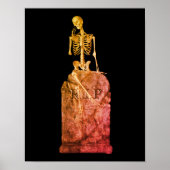 Lachende skelet op Tombstone Halloween Poster (Voorkant)