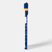 Lachende sneeuwman met pluizige muts Case-Mate iPhone case (Achterkant / Rechts)