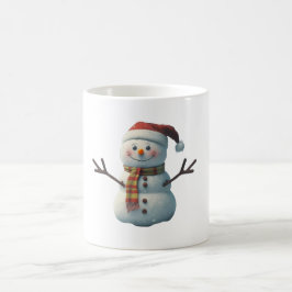 Lachende Sneeuwman Mok, kerstcadeau Koffiemok