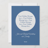 Lachende Sneeuwman Winter Vakantie Groet Kaart (Achterkant)