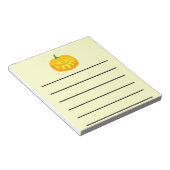 Lachende tanden Jack-O-'Lantern Notitieblok (Schuin)