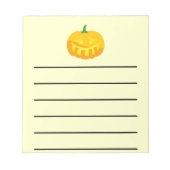 Lachende tanden Jack-O-'Lantern Notitieblok (Voorkant)