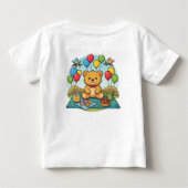 Lachende Teddybeer Picknick met Honing en Koekjes (Achterkant)