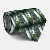 Lachende tiki standbeeld stropdas (Opgerold)