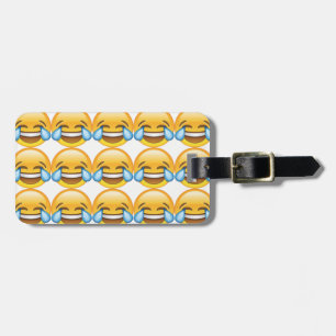Lachende tranen van Joy emoji Bagagelabel
