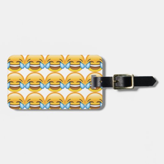Lachende tranen van Joy emoji Bagagelabel (Voorkant horizontaal)