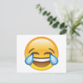 Lachende tranen van Joy emoji Briefkaart (Staand voorkant)