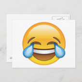Lachende tranen van Joy emoji Briefkaart (Voorkant / Achterkant)