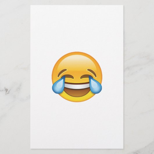 Lachende tranen van Joy emoji Briefpapier (Voorkant)