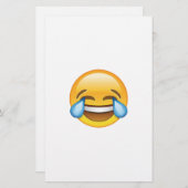 Lachende tranen van Joy emoji Briefpapier (Voorkant / Achterkant)