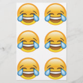 Lachende tranen van Joy emoji Briefpapier (Voorkant)