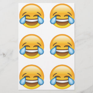 Lachende tranen van Joy emoji Briefpapier