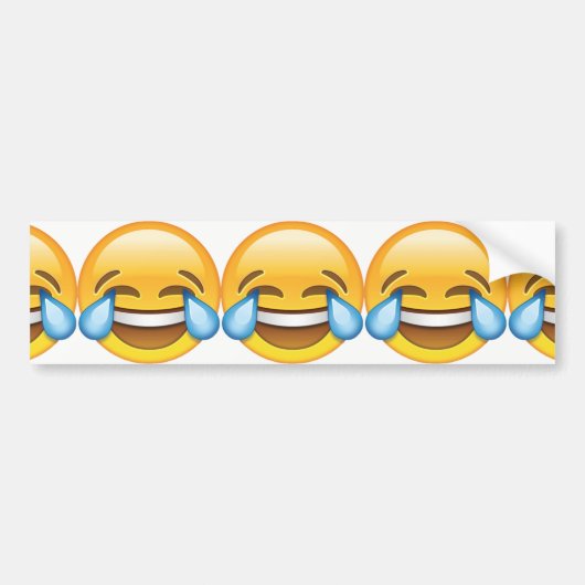 Lachende tranen van Joy emoji Bumpersticker (Voorkant)