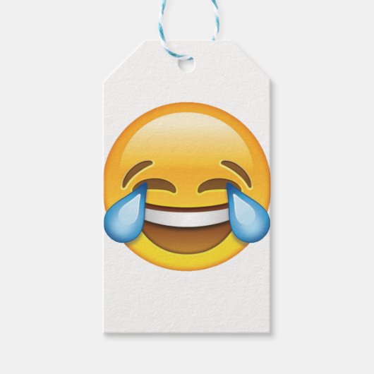 Lachende tranen van Joy emoji Cadeaulabel (Voorkant)