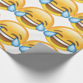 Lachende tranen van Joy emoji Cadeaupapier (Hoek)