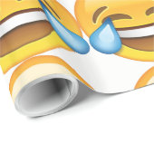 Lachende tranen van Joy emoji Cadeaupapier (Rol Hoek)