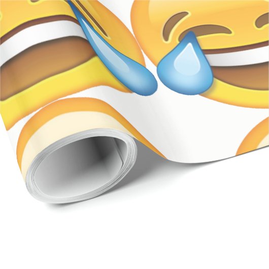 Lachende tranen van Joy emoji Cadeaupapier (Rol Hoek)