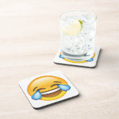 Lachende tranen van Joy emoji Drankjes Onderzetter (Rechterzijde)