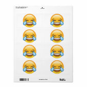 Lachende tranen van Joy emoji Etiket (Full Sheet)