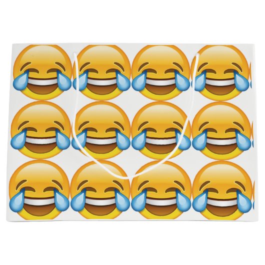 Lachende tranen van Joy emoji Groot Cadeauzakje (Voorkant)