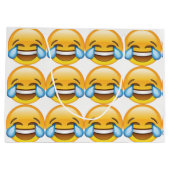 Lachende tranen van Joy emoji Groot Cadeauzakje (Achterkant)
