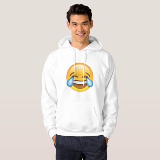 Lachende tranen van Joy emoji Hoodie (Voorkant volledig)