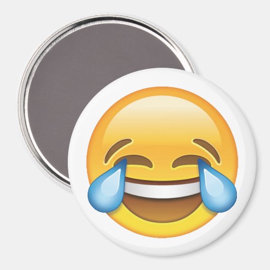 Lachende tranen van Joy emoji Magneet (Voorkant / Achterkant)