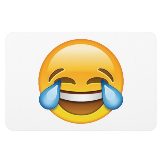 Lachende tranen van Joy emoji Magneet (Horizontaal)