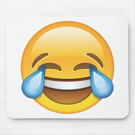 Lachende tranen van Joy emoji Muismat (Voorkant)
