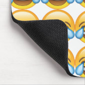 Lachende tranen van Joy emoji Muismat (Hoek)