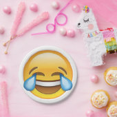 Lachende tranen van Joy emoji Papieren Bordje (Feest)