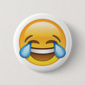 Lachende tranen van Joy emoji Ronde Button 5,7 Cm (Voorkant)