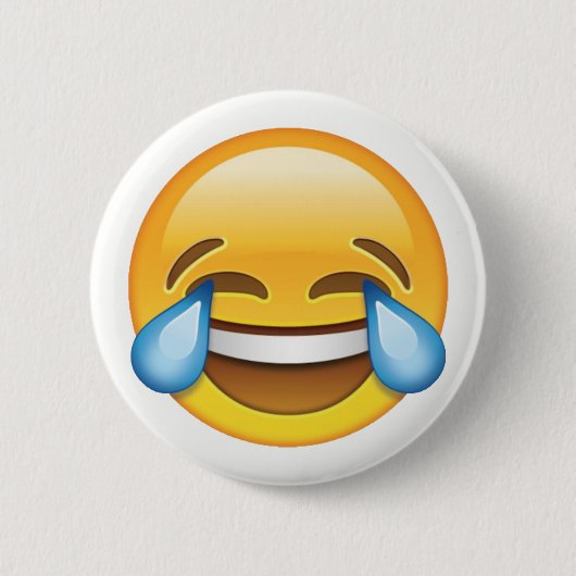 Lachende tranen van Joy emoji Ronde Button 5,7 Cm (Voorkant)