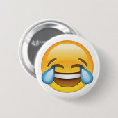 Lachende tranen van Joy emoji Ronde Button 5,7 Cm (Voorkant /achterkant)
