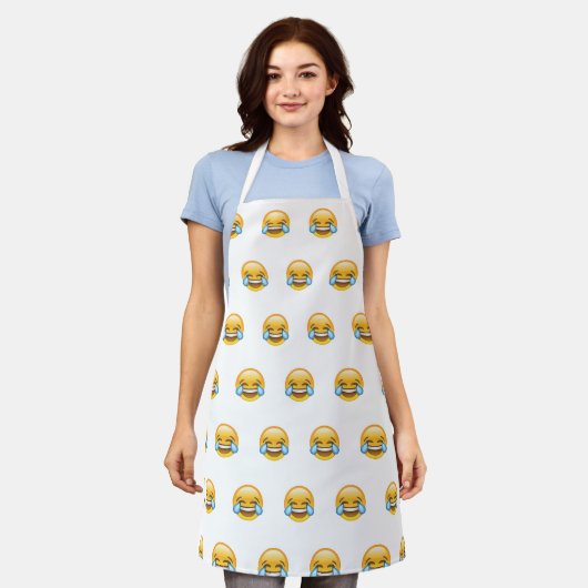 Lachende tranen van Joy emoji Schort (Gedragen)