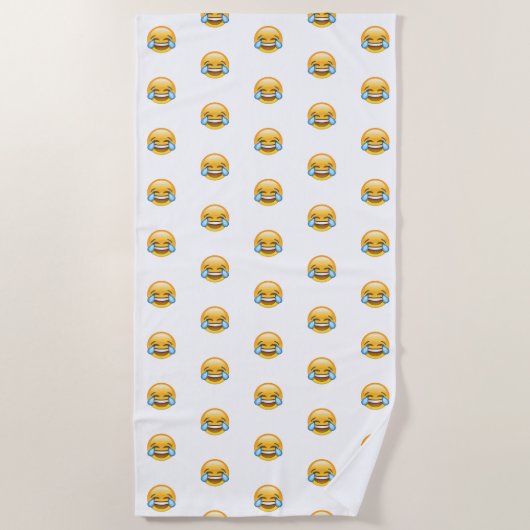 Lachende tranen van Joy emoji Strandlaken (Voorkant)