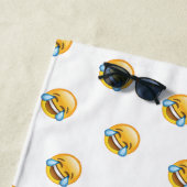 Lachende tranen van Joy emoji Strandlaken (In situ)