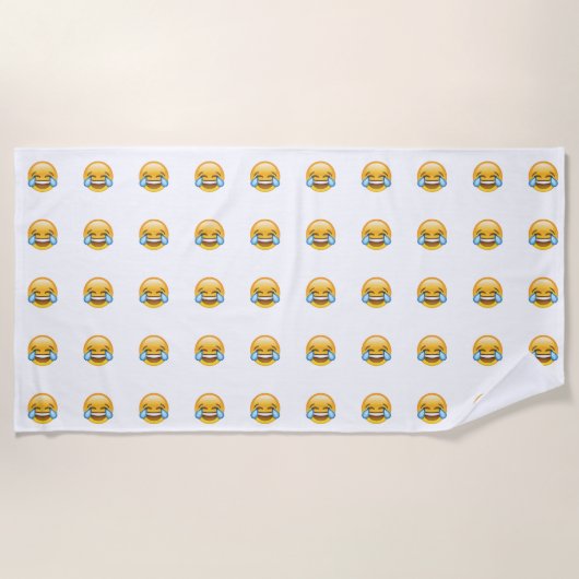 Lachende tranen van Joy emoji Strandlaken (Voorkant)