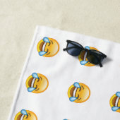 Lachende tranen van Joy emoji Strandlaken (In situ)