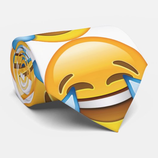 Lachende tranen van Joy emoji Stropdas (Opgerold)