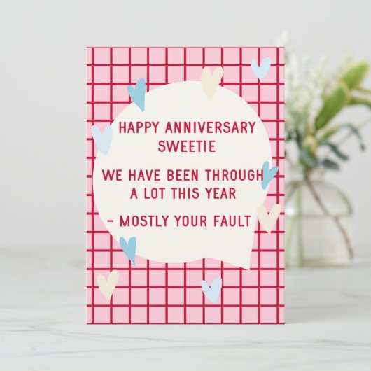 Lachende verjaardagskaart voor man bedankkaart (Staand voorkant)