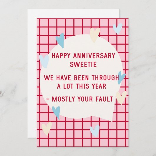 Lachende verjaardagskaart voor man bedankkaart (Voorkant / Achterkant)