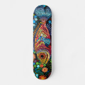 Lachende Vis - Aboriginal Style - Skateboard Deck (Voorkant)
